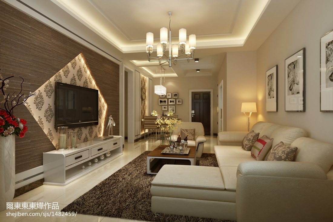 現(xiàn)代簡(jiǎn)約電視背景墻設(shè)計(jì)