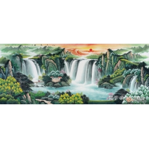 山水畫文化墻 中式客廳裝飾畫精品盤點(diǎn)，國(guó)畫山水古韻悠揚(yáng)墨色香